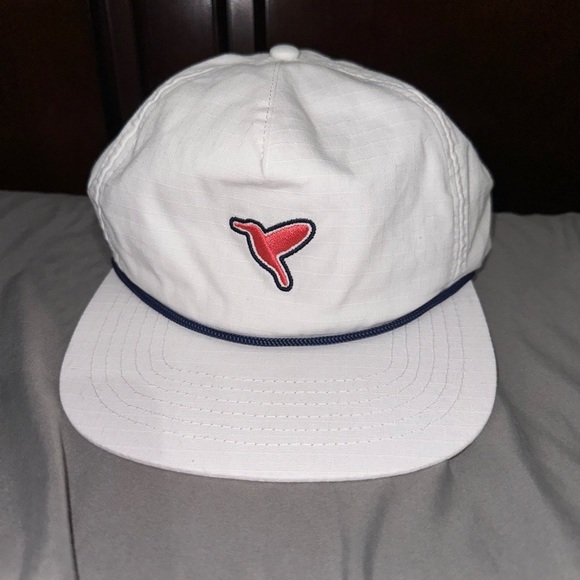 White bird dogs SnapBack white adult adjustable rope hat - Picture 1 of 3